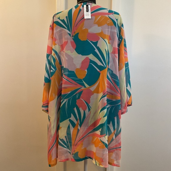 ❤️‍🔥 NWT Jantzen Paradise Palms Swim Cover Up Size 2X - Picture 5 of 6
